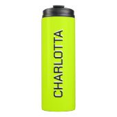 ネオンライムイエローブエレガントロミニマルカスタマイズク タンブラー (正面)