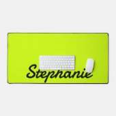 ネオンライム黄モダン色名 |トレンディーミニマル デスクマット (キーボード&マウス)