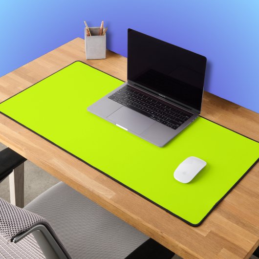 ネオンライム黄無地の色 |クラシック デスクマット