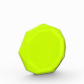 ネオンライム黄無地の色 |クラシック フォトブロック (左)