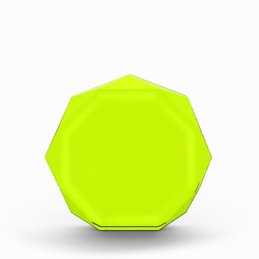 ネオンライム黄無地の色 |クラシック フォトブロック (正面)