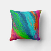 ネオンラッシュが爆発する色彩とエネルギー クッション (裏面)