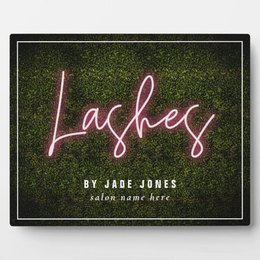 ネオンラッシュアーティストプロフェッショナル美容師 フォトプラーク (正面)