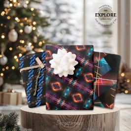 ネオンラッ芸術的プモダン紙シート ラッピングペーパーシート