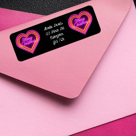 ネオンラブハートクリスマス ラベル