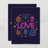 ネオンラブ 出欠カード (正面/裏面)