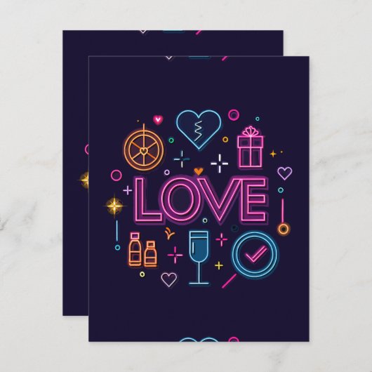 ネオンラブ 出欠カード (正面/裏面)