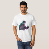 ネオンリフレックスデジタルゲーマー エナジーアート Tシャツ (正面フル)