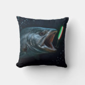 ネオンルアーと大きな魚 クッション (正面)