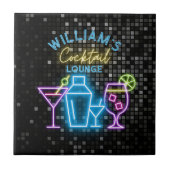 ネオンルックレトロカクテルラウンジバー タイル (正面)