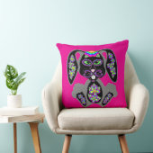 ネオンレインボーシュガースカルバニー クッション (椅子)