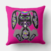 ネオンレインボーシュガースカルバニー クッション (裏面)