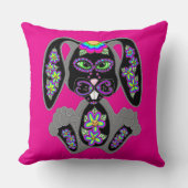 ネオンレインボーシュガースカルバニー クッション (正面)