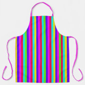ネオンレインボーストライプル エプロン (正面)