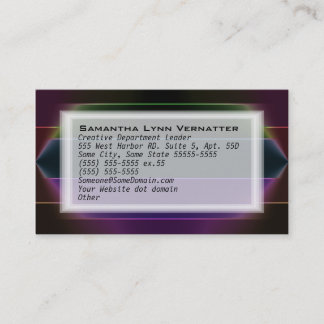 ネオンレインボーストライプ 名刺