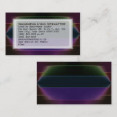 ネオンレインボーストライプ 名刺 (正面/裏面)