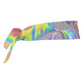 ネオンレインボースパイラルフラクタル抽象芸術デジタルアート タイヘッドバンド (回転270)