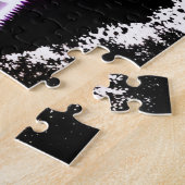 ネオンレインボーツリーシルエットドリーム ジグソーパズル (側面)