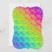 ネオンレインボーバターフライズ招待状 招待状 (裏面)