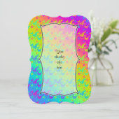 ネオンレインボーバターフライズ招待状 招待状 (スタンド正面)