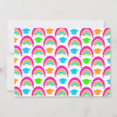 ネオンレインボーフォトダブル卒業パーティー 招待状 (裏面)