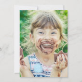 ネオンレインボーフレンチーレトロ誕生日 招待状 (裏面)