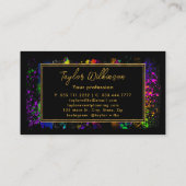 ネオンレインボーブラシストローク 名刺 (裏面)