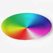 ネオンレインボーボルテックス ペーパープレート (アングル)