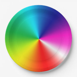 ネオンレインボーボルテックス ペーパープレート