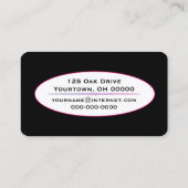 ネオンレインボー抽象デザイン 名刺 (裏面)