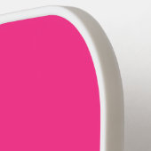 ネオンレインボー抽象芸術オンピンク ピックルボールラケット (左詳細)