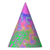 ネオンレインボー日が差すこと パーティーハット (左)