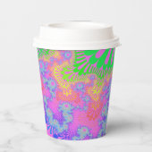 ネオンレインボー日が差すこと 紙コップ (裏面)