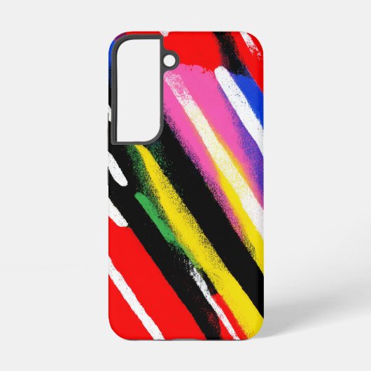 ネオンレオパード柄カラークラッシュ SAMSUNG GALAXYケース (裏面)