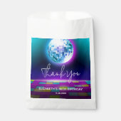 ネオンレトロダンスディスコ誕生日パーティーウェルカム フェイバーバッグ (正面)