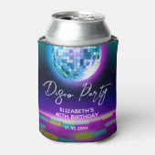 ネオンレトロディスコパーティーダンスナイト誕生日 缶クーラー (缶正面)