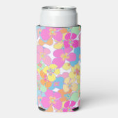 ネオンレトロフローラピンクカラフル スリム缶クーラー (Seltzer裏面)