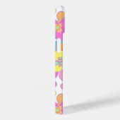 ネオンレトロフローラピンクモノグラム Case-Mate iPhoneケース (裏面 / 右)