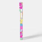 ネオンレトロフローラピンクモノグラム Case-Mate iPhoneケース (裏面 / 左)