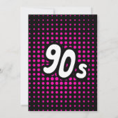 ネオンレトロ素晴らしトータル90年代バースデーパーティー 招待状 (裏面)