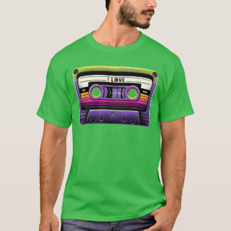 ネオンレトロ見たぺ女子 Tシャツ