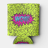 ネオンレトロ80年代90年代わあ!タイポグラフィ 缶クーラー (正面)