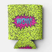 ネオンレトロ80年代90年代わあ!タイポグラフィ 缶クーラー (裏面)