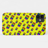ネオンレファンキーインボーブロックパターン Case-Mate iPhoneケース (裏面(横))