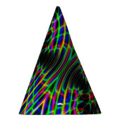 ネオンレーザー光線のサイケデリックな抽象芸術 パーティーハット (右)