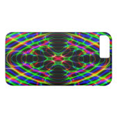 ネオンレーザー光線のサイケデリックな抽象芸術 Case-Mate iPhoneケース (裏面(横))