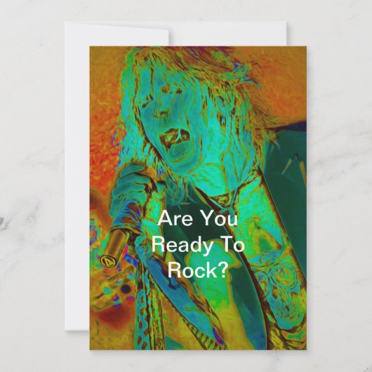 ネオンロック歌手 招待状 (正面)