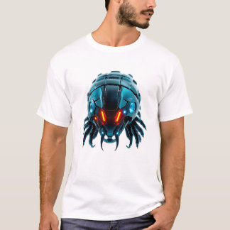 ネオンロボットムカデ顔 Tシャツ