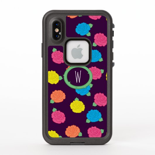 ネオンローズライフプルーフケース LifeProof iPhoneケース (裏面)