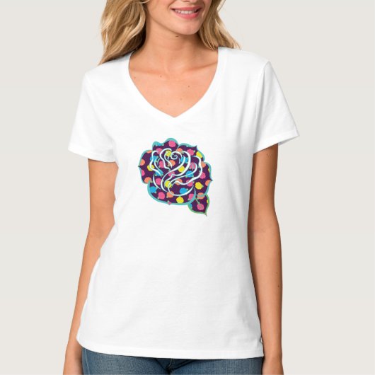 ネオンローズ レディースTシャツ Tシャツ (正面)